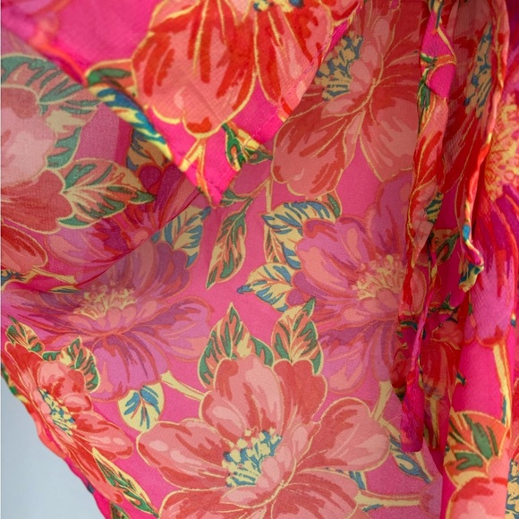 BEACH RIOT Melanie Sarong in summer coverup beach Miami Peony size one size - Picture 6 of 14